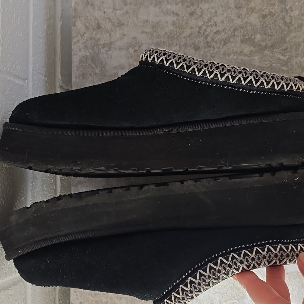 UGG Women's Tazz Slip-On Platform Mule Slippers Black Color Suze 10 - Picture 13 of 14
